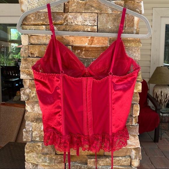 Vintage 80s/90s Red Bustier - Picture 3 of 5